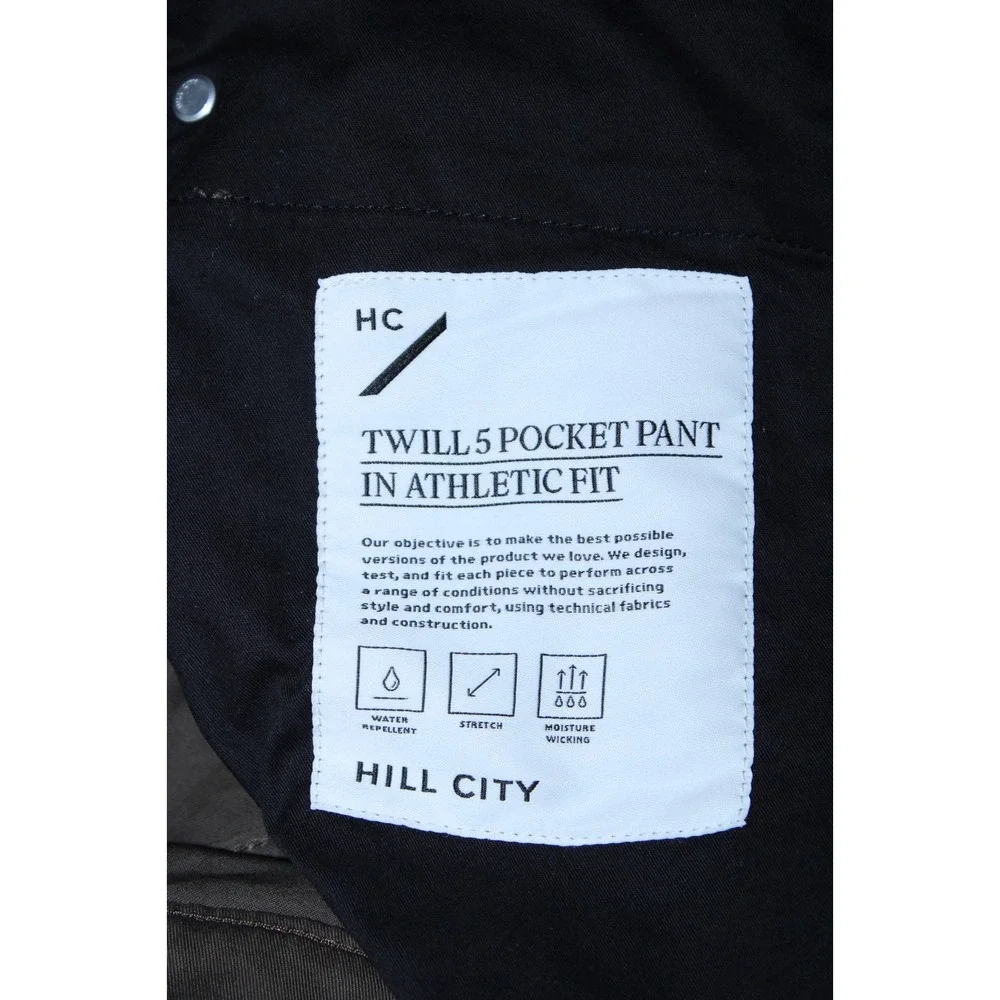 Hill City Men's Size 30x32 Olive Green Twill 5 Pocket Pants